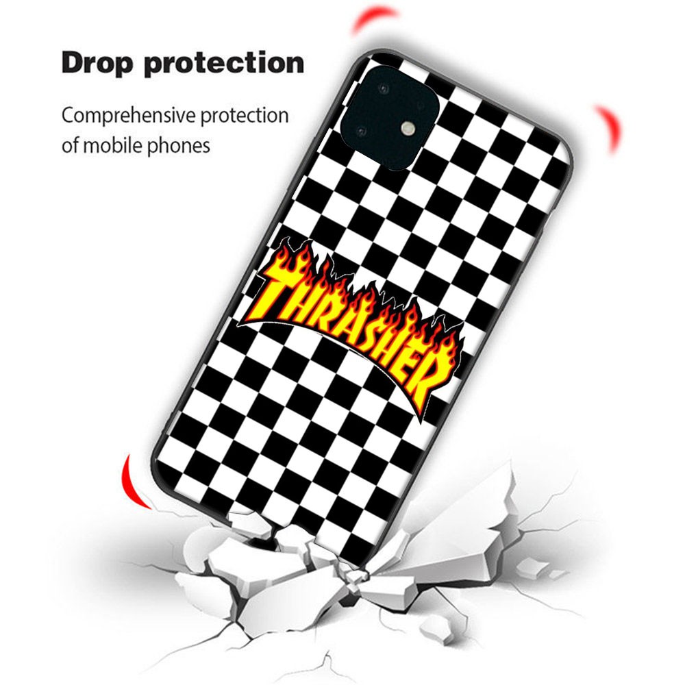 Ốp điện thoại in hình thrasher thích hợp cho iphone 11 pro max xs max xr x 8 7 6s 6 plus se 2020