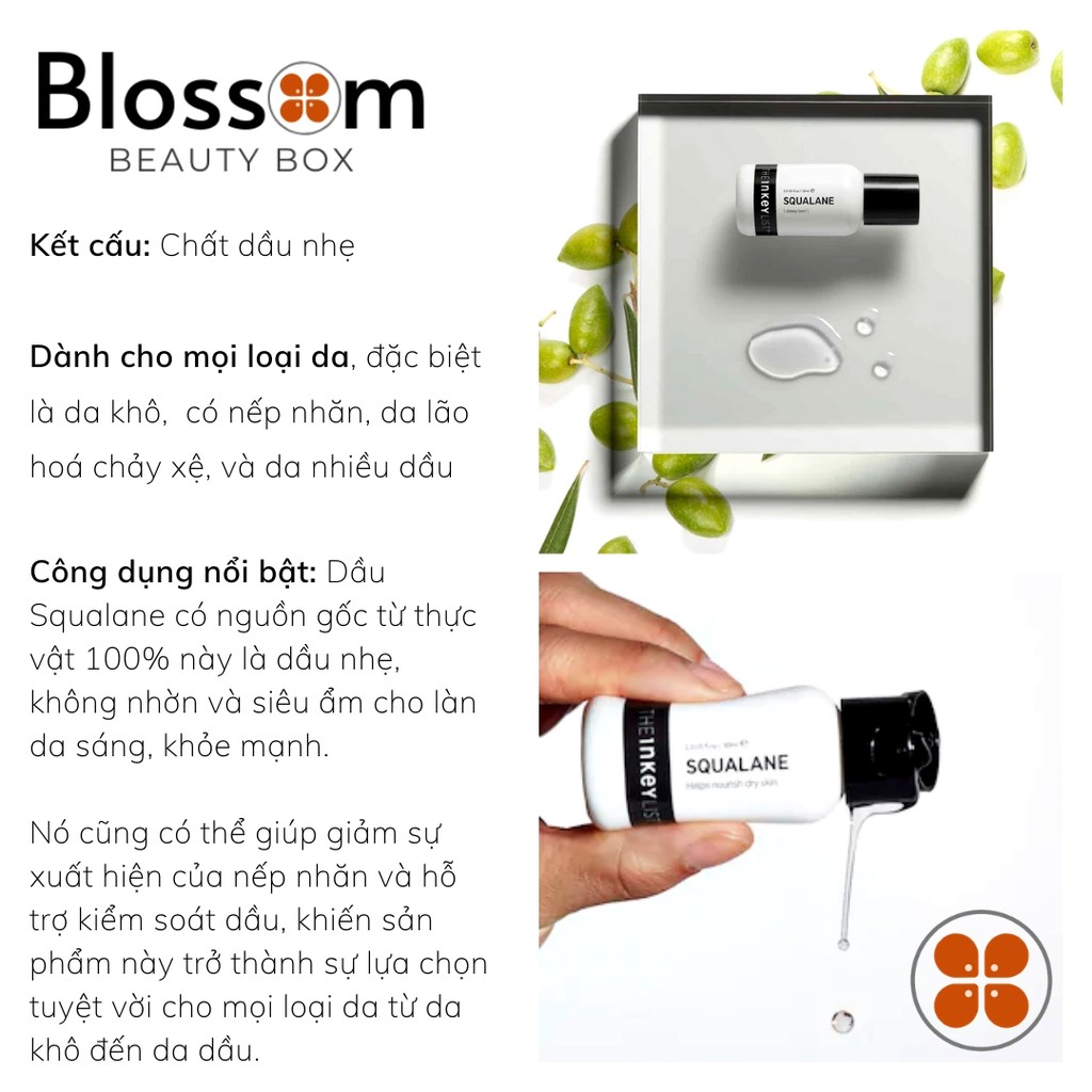 [UNBOX HSD 6/2022] Dầu dưỡng Squalane oil chống lão hóa The inkey list