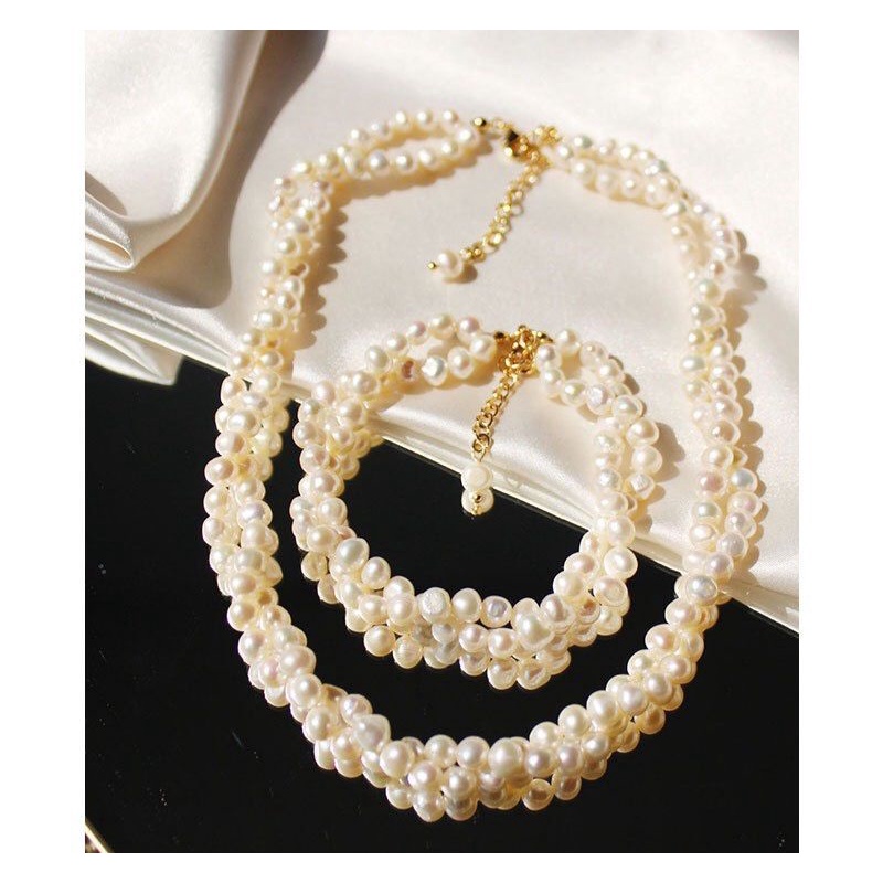 Bộ trang sức xoắn 6ly cho nữ - NT12 - Ngọc Trai Trường Thịnh