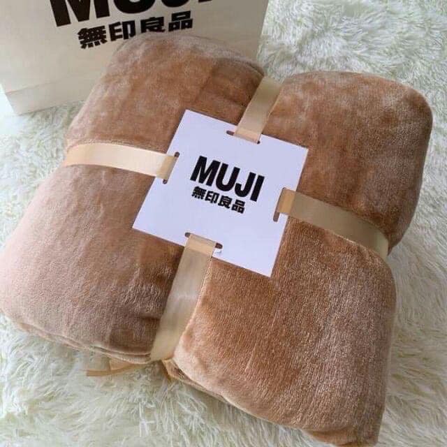 CHĂN LÔNG THỎ MUJI CHẤT DÀY DẶN SIÊU MỀM MỊN KÍCH THƯỚC 2M*2M2
