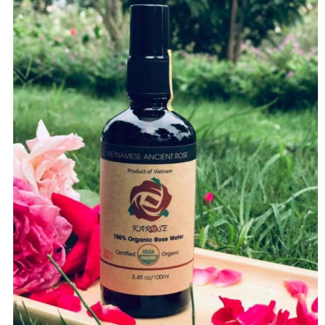KAROSE NƯỚC CẤT HOA HỒNG HỮU CƠ ( Karose 100% Organic Rose Water)