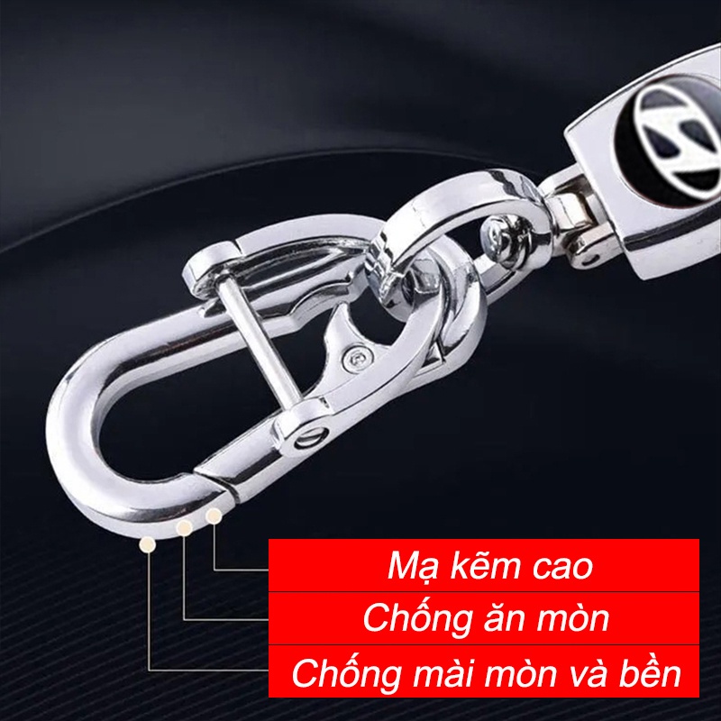 (Hàng Mới Về) Móc Khóa Xe Hơi Hyundai Có Thể Điều Chỉnh Tiện Lợi