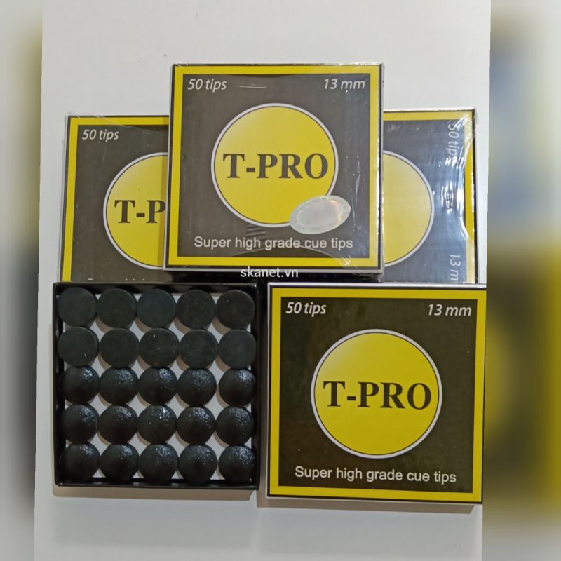 Đầu cơ bi-a bida T-pro Super High grade Cue tips Set 5 Đầu tẩy