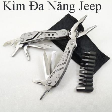 [ Xả kho tết] Kìm Đa Năng 13 Chức Năng Jeep- Nơi Bán Kìm Đa Dụng, Kìm Gấp Chất Liệu Thép Không Gỉ bảo hành 12 tháng