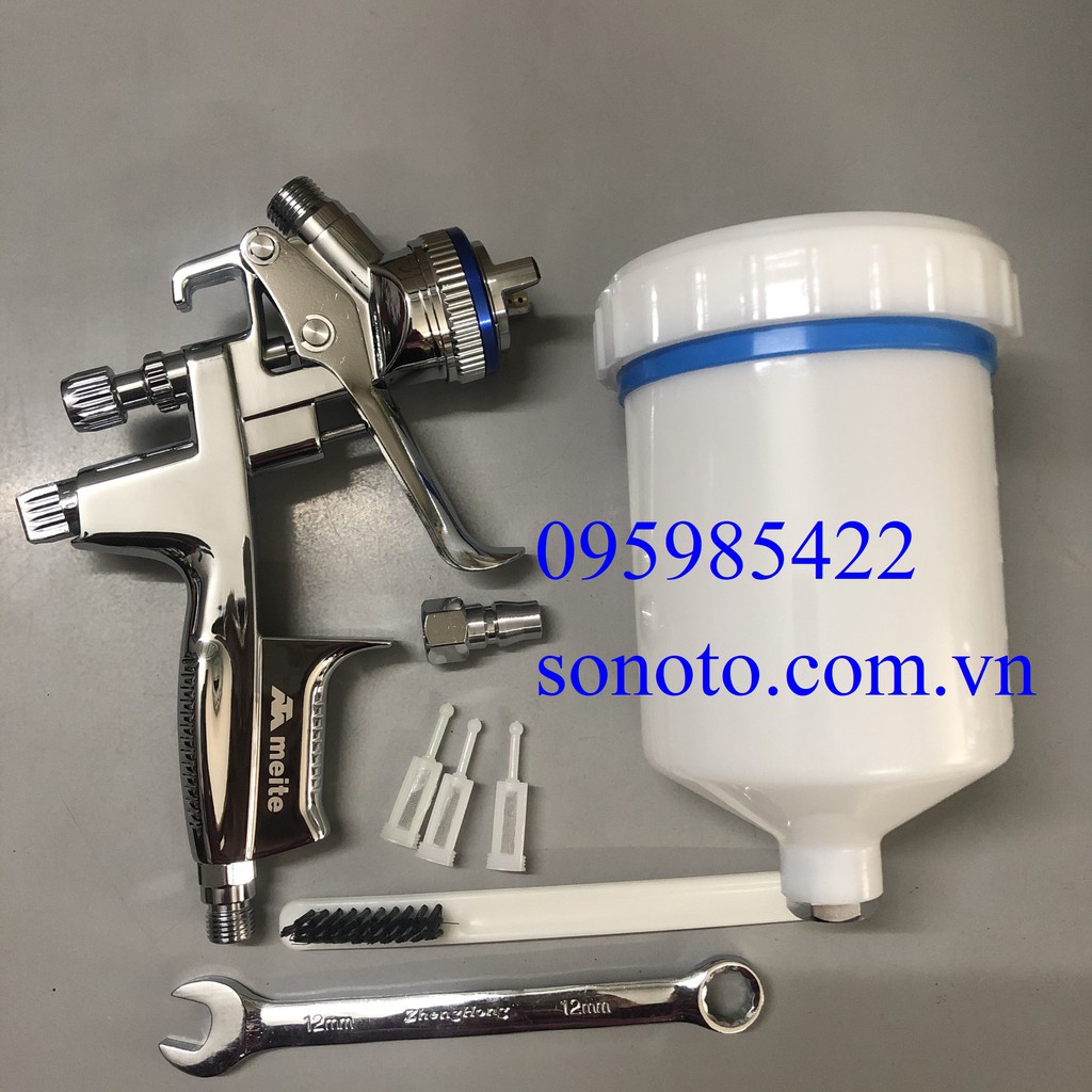 MT4000 Súng phun sơn áp lực thấp HVLP chính hãng Meite MT4000PRO 14 lỗ phun đầu 1.3mm bản 2023 SONQUANGPHU422