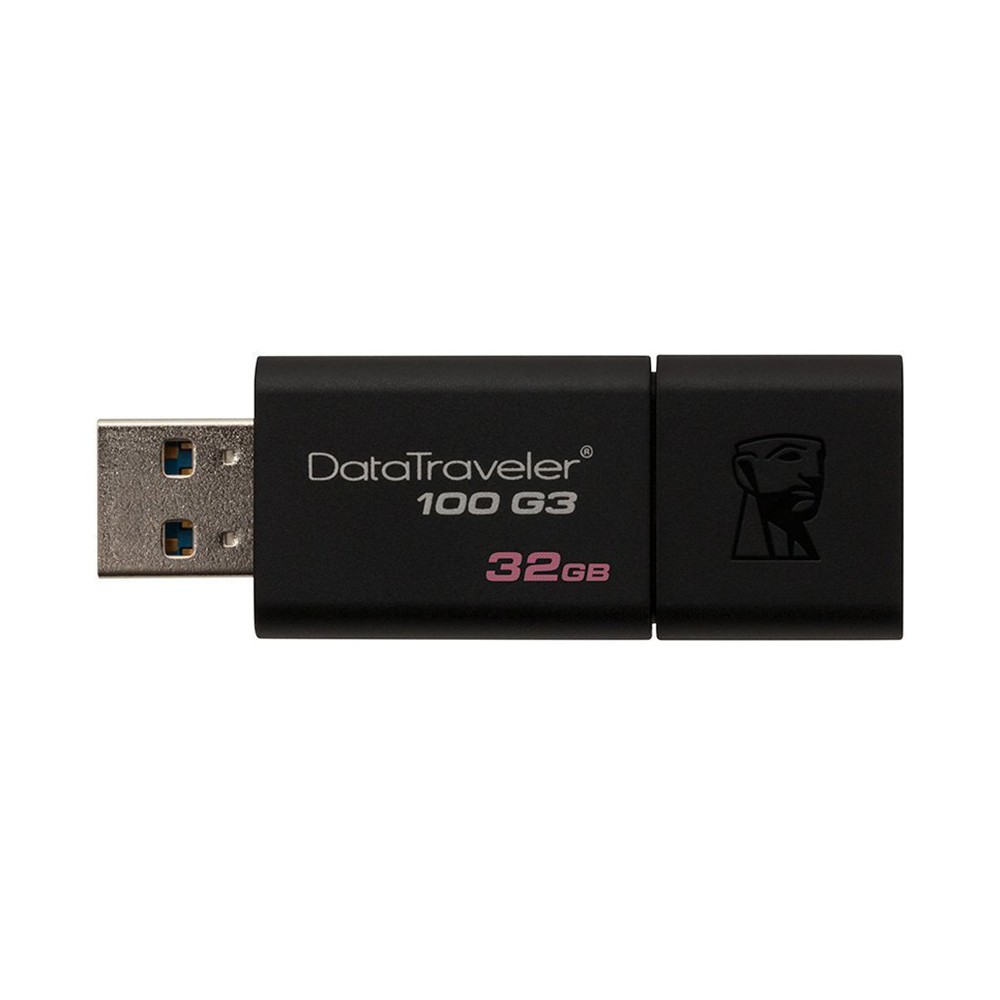 [Mã ELFLASH5 giảm 20K đơn 50K] USB Kingston DT100G3 32GB nắp trượt tốc độ upto 100MB/s
