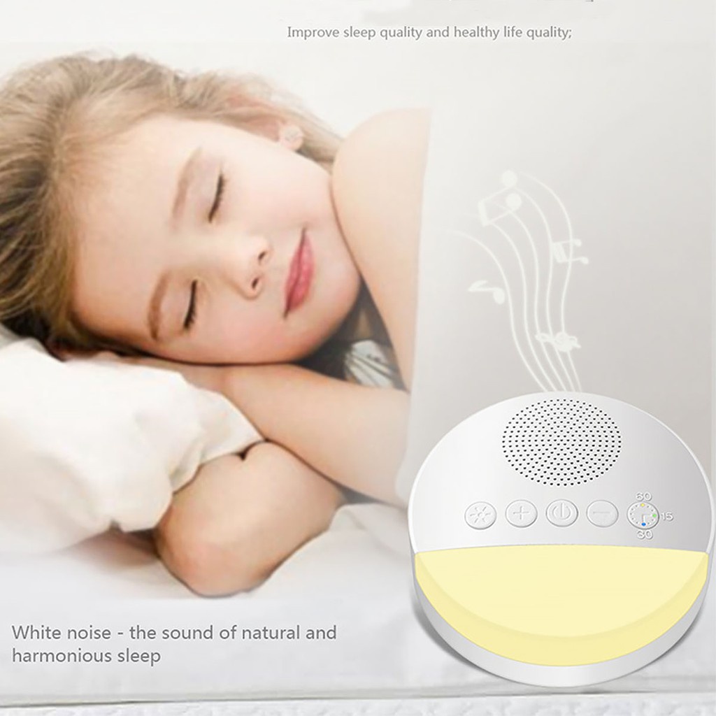 Máy phát tiếng ồn trắng WHILE NOISE - Máy tạo tiếng ru giúp bé ngủ ngon, sâu giấc