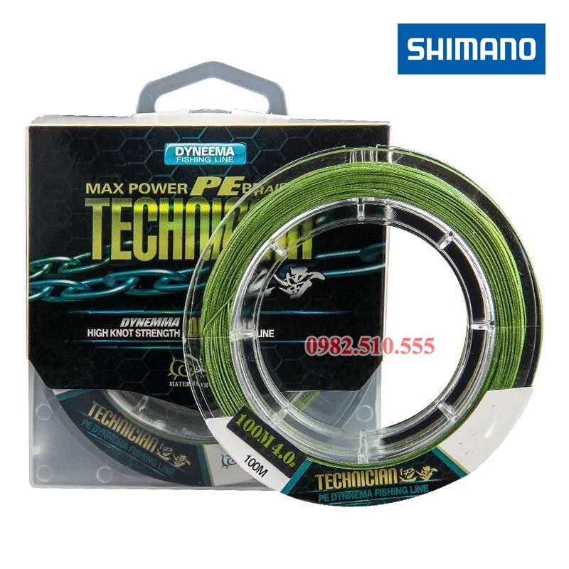 Dù X9 PE Shimano Technician - Dài 100m Hàng Mới 2019