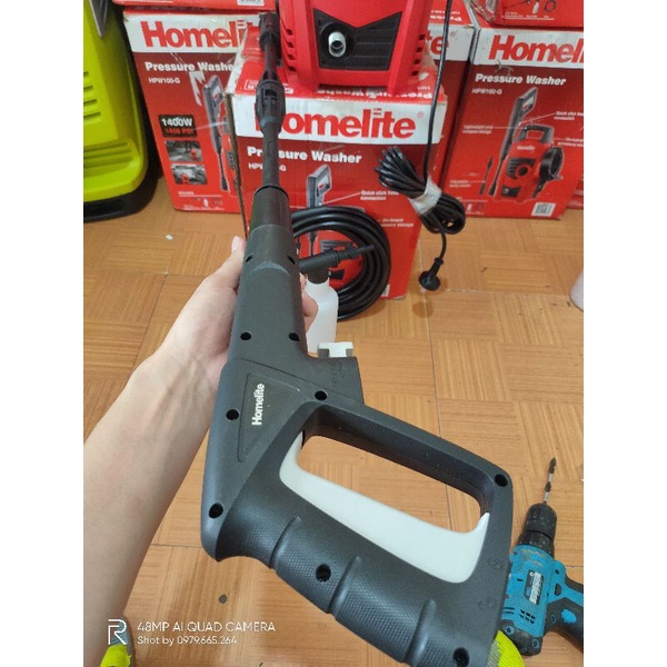 Máy rửa xe Homelite HPW 100G nội địa Úc 220v mới 90%