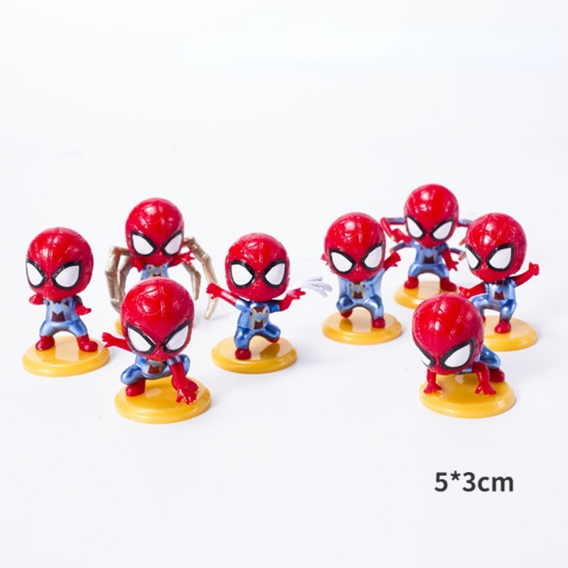 Hot 1 Set Que Cắm Trang Trí Bánh Kem Chủ Đề Người Nhện Siêu Anh Hùng Cho Tiệc Sinh Nhật Trẻ Em