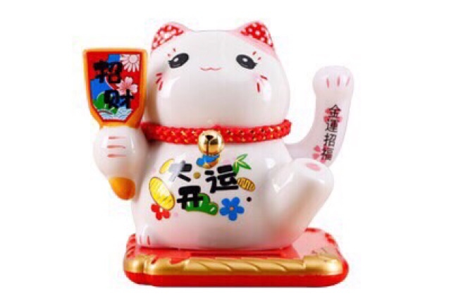 Mèo thần tài sứ vẫy tay năng lượng 10cm | BigBuy360 - bigbuy360.vn