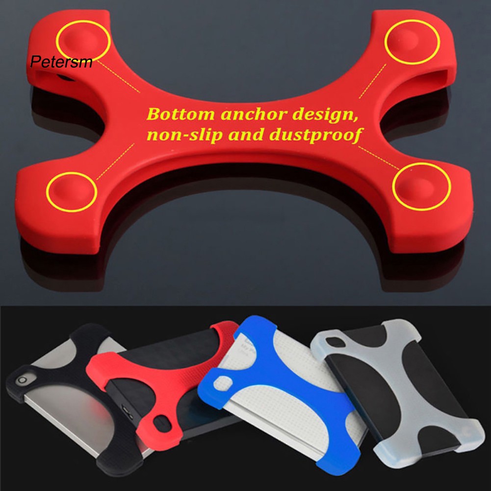 Vỏ Silicone Bảo Vệ Ổ Cứng 2.5 Inch Hình Chữ X Chống Trượt