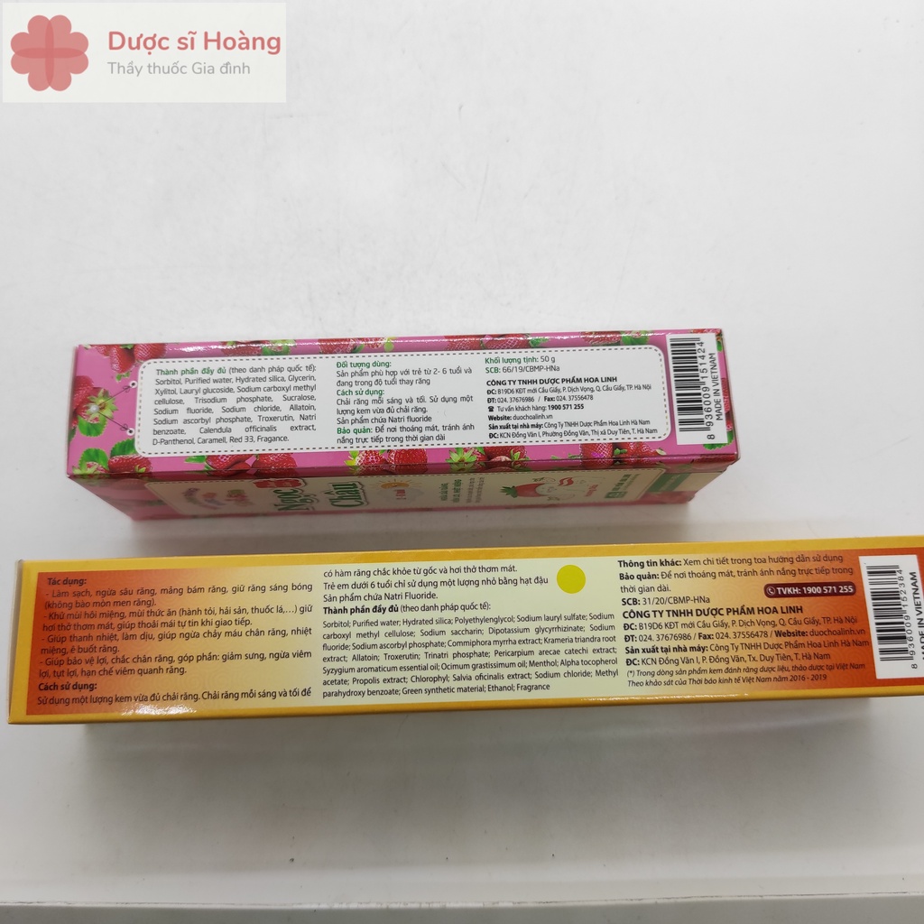 Kem Đánh Răng Dược Liệu NGỌC CHÂU - Giúp Bảo Vệ Lợi ,Nướu, Làm Chắc Chân Răng, Ngăn Ngừa Nhiệt Miệng