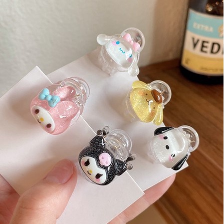 Kẹp Tóc Hình Cún Kuromi Yugui Dễ Thương Phong Cách Hàn Quốc Cho Nữ