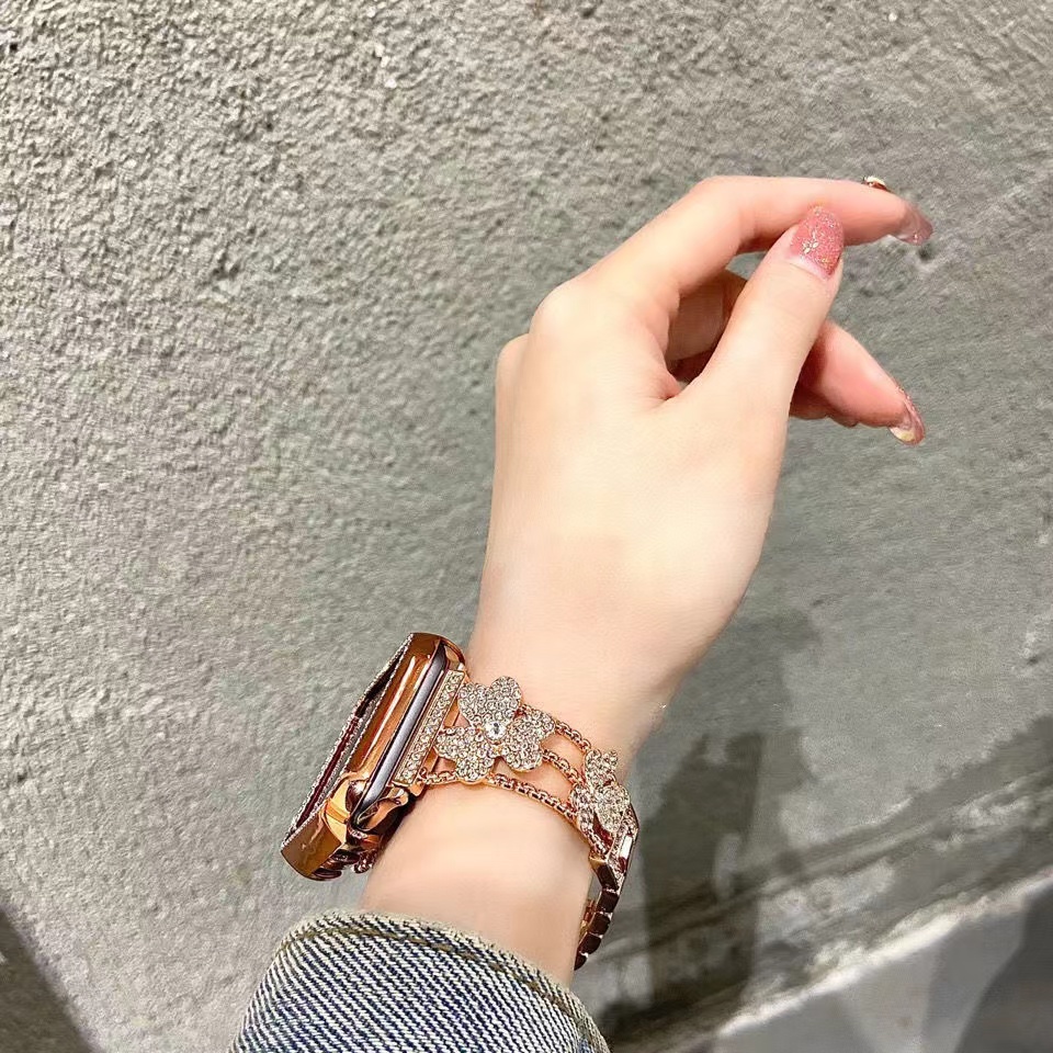 Dây Đeo Đồng Hồ Thay Thế 2022 Bằng Kim Loại Cho Apple watch 44mm 42mm 40mm 38mm iwatch 6 SE 5 4 3 2 1