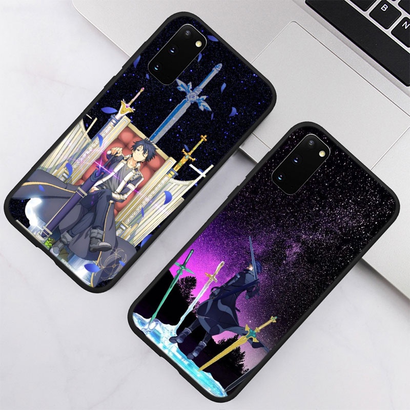Ốp điện thoại hình Sword Art Online Kirito cho SAMSUNG GALAXY M02 A02 A03S A6 A7 A8 A9 A10 A10S UOL89