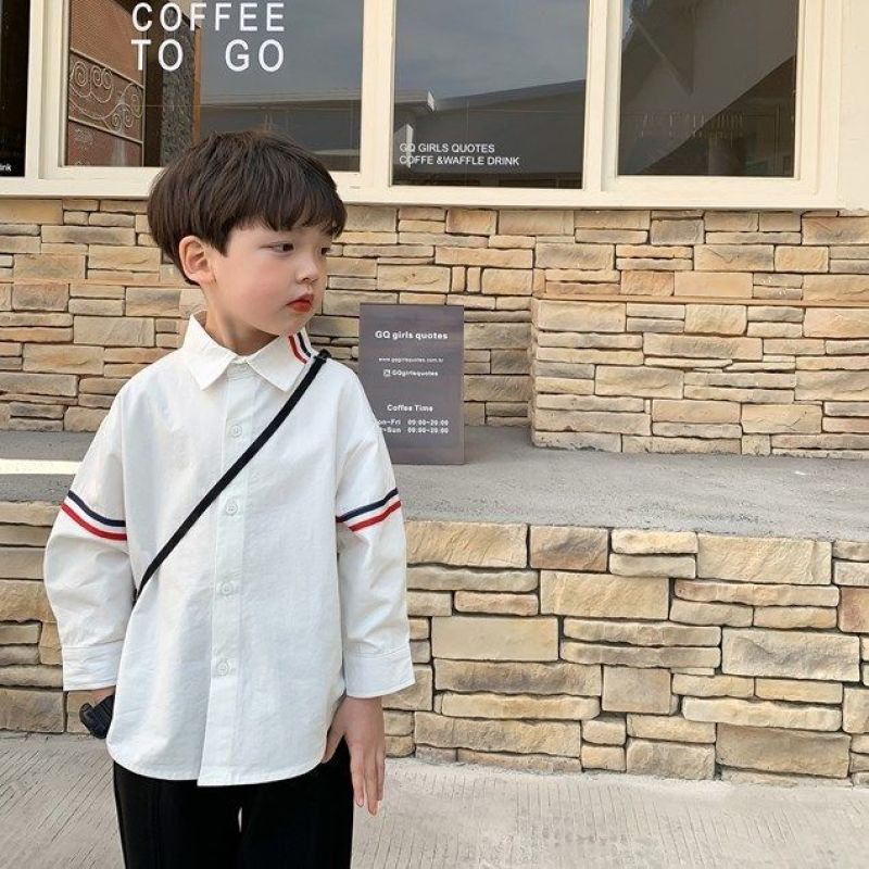 Áo Sơ Mi Tay Dài Thời Trang Dành Cho Bé Trai