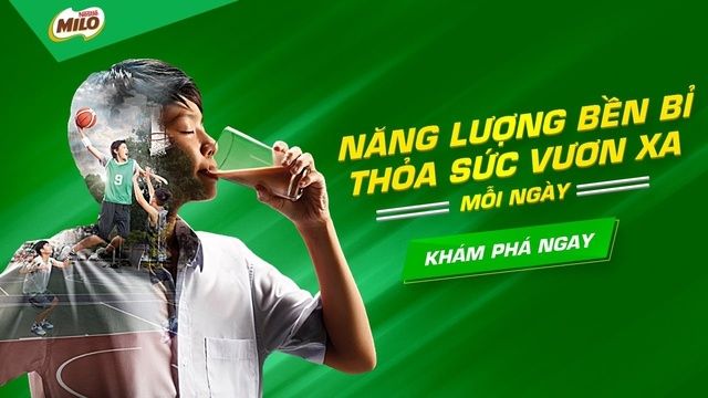 1 thùng Milo bữa sáng cân bằng 30 hộp × 195ml