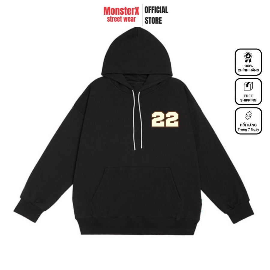 Áo hoodie nỉ bông Monster X Street Bowling 2 nam nữ form rộng thu đông Local Brand