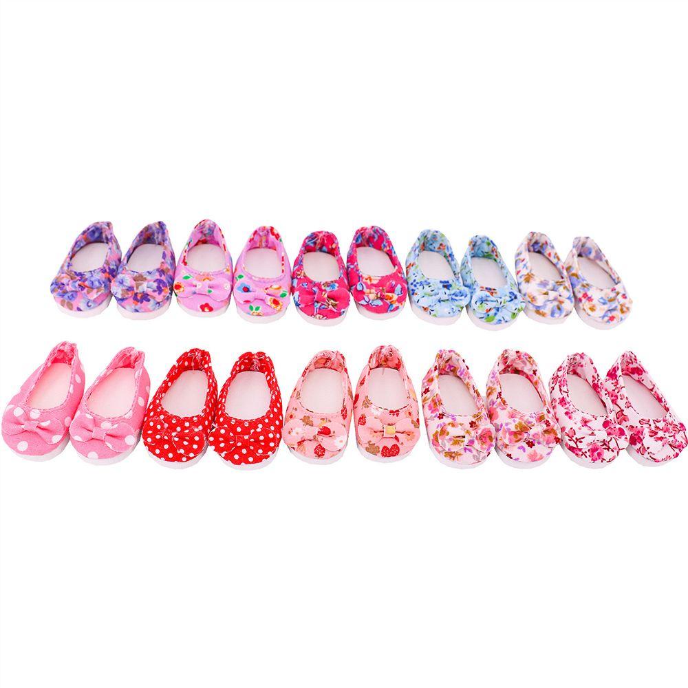 RAINBOW Giày Búp Bê Đính Nơ Xinh Xắn 14 Inch 5cm