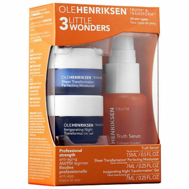 [CÓ SẴN-ĐỦ BILL]🍊Set dưỡng da Ole Henriksen 3 mini wonder🍊truth serum 15ml OleHenriksen