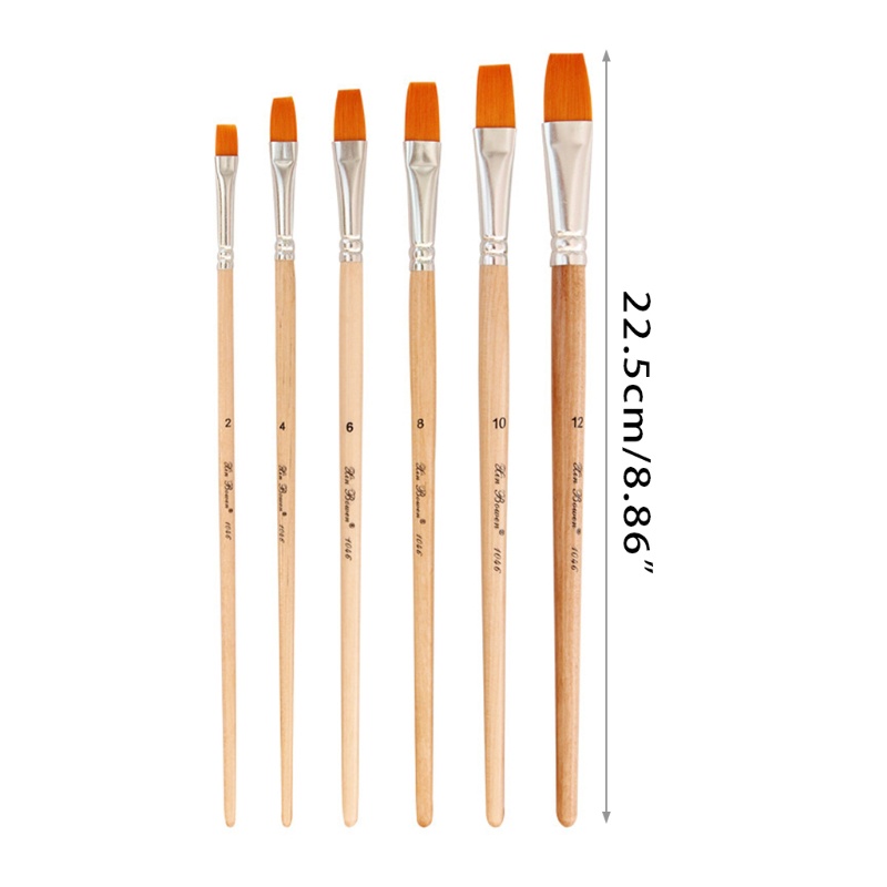 Bộ 6 Cọ Vẽ Tranh Đa Năng Cho Người Mới Bắt Đầu