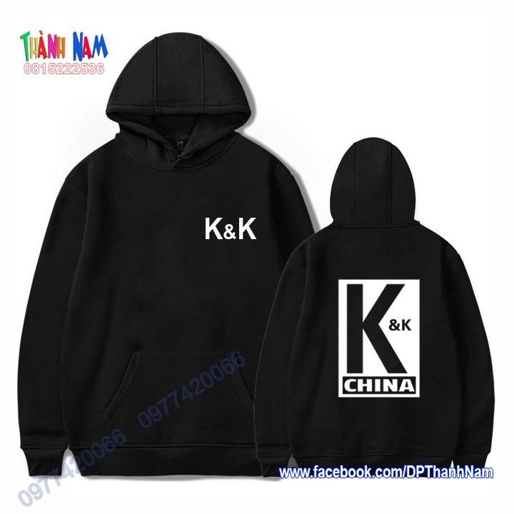 áo hoodie K&K China Phim ngôn tình cá mực hầm mật  in may theo yêu cầu