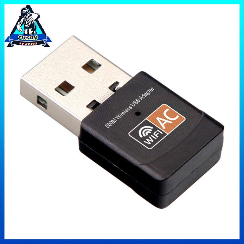 [Fitslim] USB Wifi Adapter 600Mbps Wifi Adapter Antenna USB Ethernet PC Wi-Fi Adapter