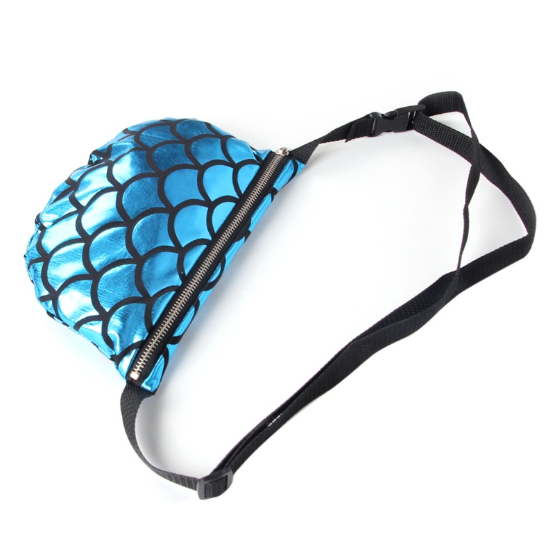 Túi Đựng Mỹ Phẩm Đeo Hông Đính Kim Sa Lấp Lánh Thời Trang Cho Nữ