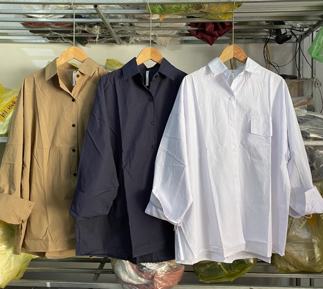 Sơ mi thô nắp túi mã 033 - hàng QC ảnh thật | BigBuy360 - bigbuy360.vn