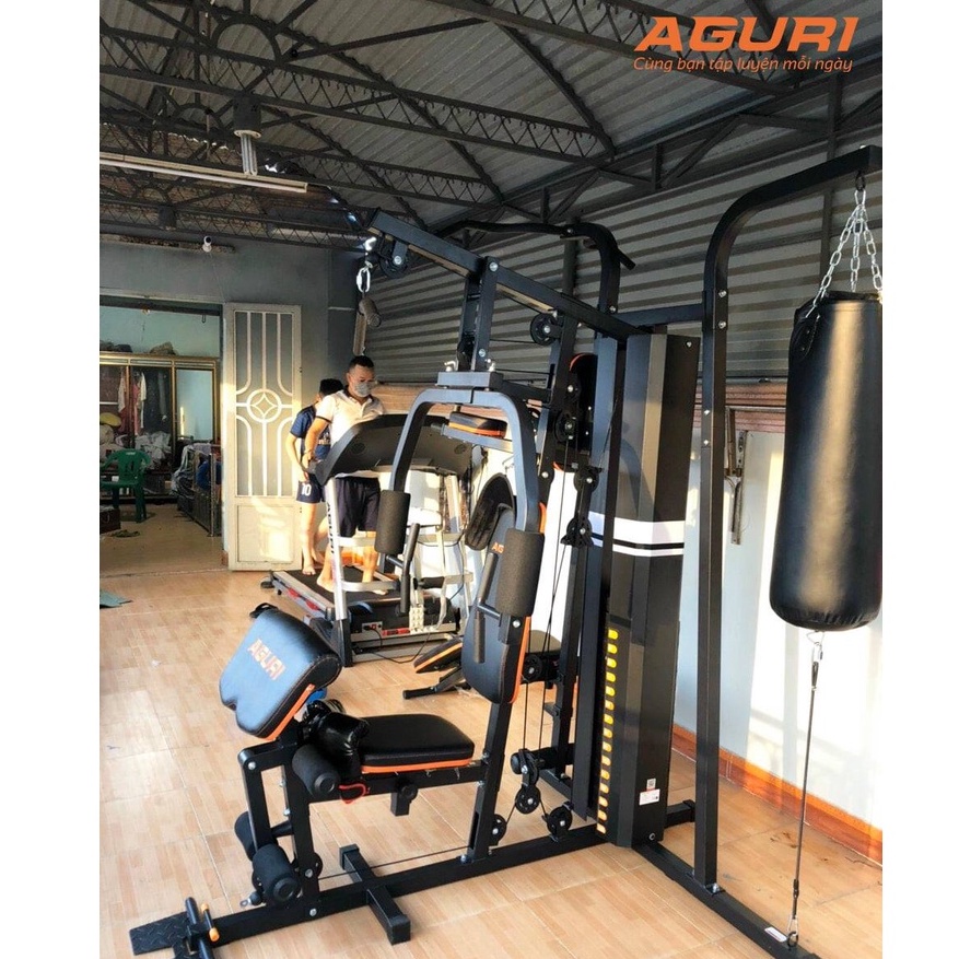 Giàn tạ đa năng AGURI AGG-406 đa dạng bài tập gym chuyên nghiệp tại nhà