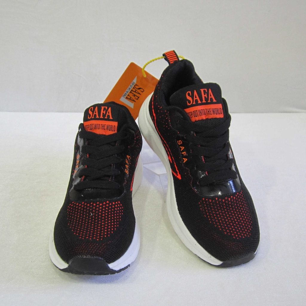 Giày Safa Thể Thao Sneakers Nữ Đen Xanh, Đen Cam Đế Phylon Vải Dệt Siêu Nhẹ Êm Chân Mã ATS001 | BigBuy360 - bigbuy360.vn