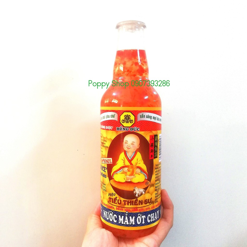 Combo 6 Chai Nước Mắm Ớt Chay Pha Sẵn Hồng Đức 500 ml x 6