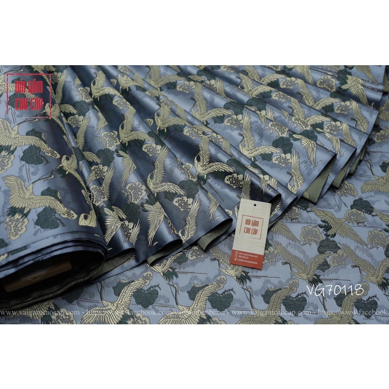 Vải Gấm Hạc Nhỏ