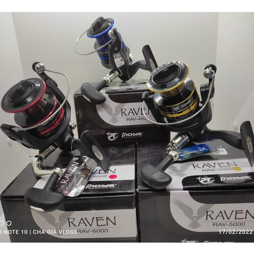 Máy đứng câu cá Pioneer Raven RAV 4000/ 5000/ 6000 GIÁ RẺ câu lure lancer