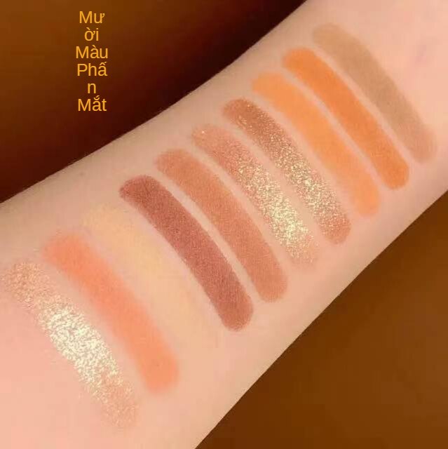 [Hàng mới về] Bảng phấn mắt 10 màu ánh nhũ ngọc trai nhung mịn thời trang sành điệu | BigBuy360 - bigbuy360.vn