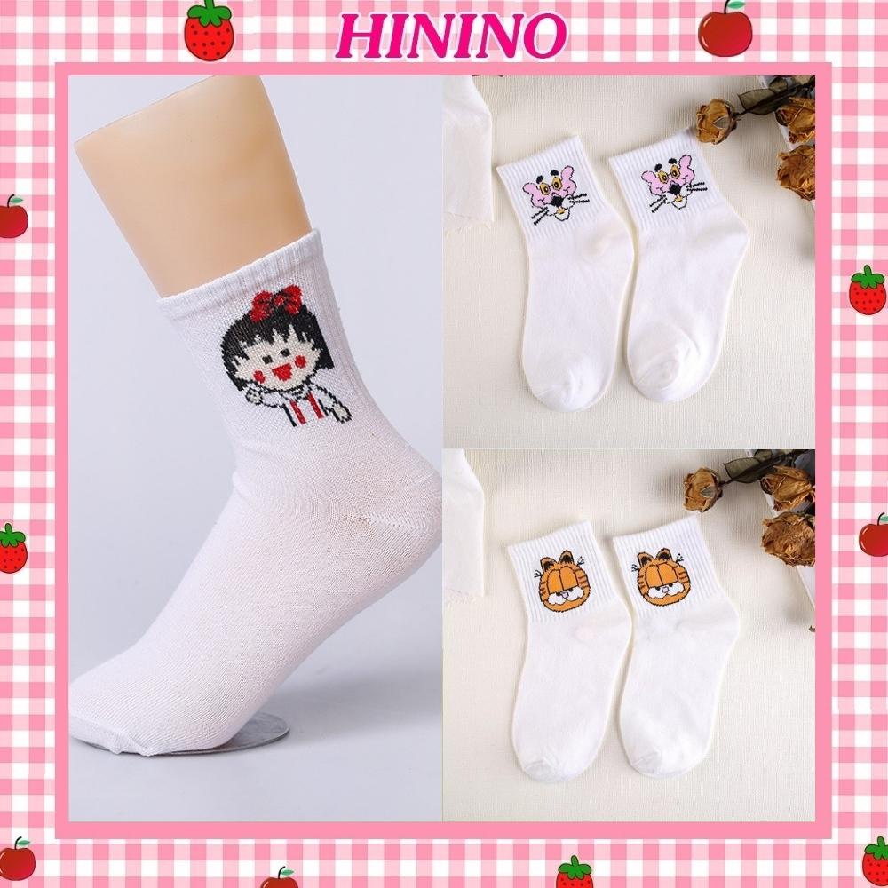 Tất nữ cao cổ in hình hoạt hình dễ thương TN33