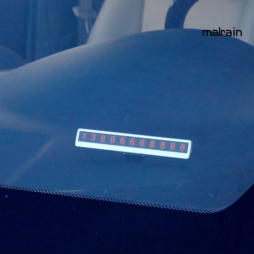 Bảng Ghi Số Điện Thoại Đỗ Xe Tạm Thời Có Nam Châm Màu Dạ Quang