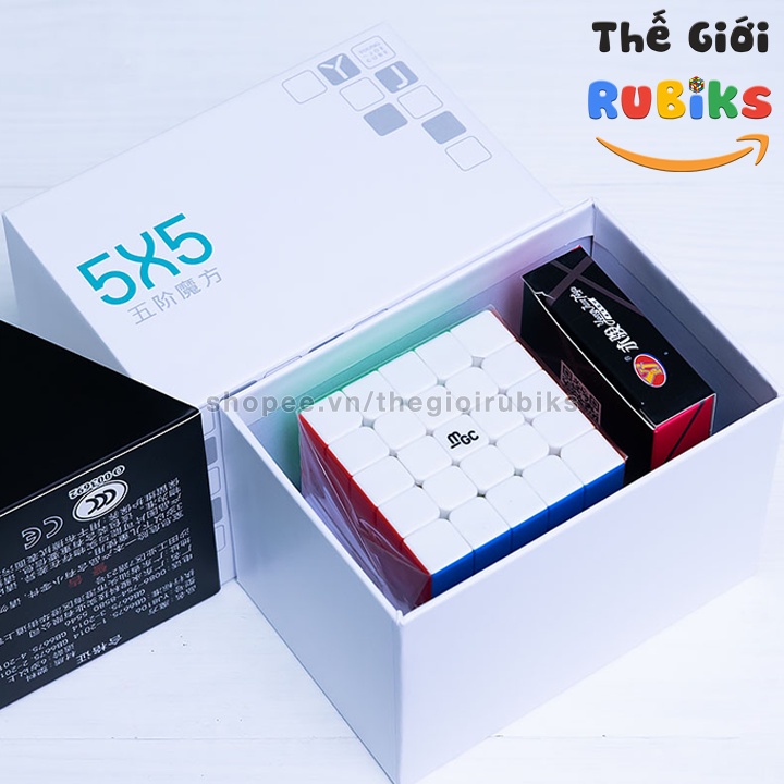 Rubik 5x5 YJ MGC 5x5x5 Có Nam Châm Stickerless Khối Rubic Lập Phương 5 Tầng (Hãng Mod)