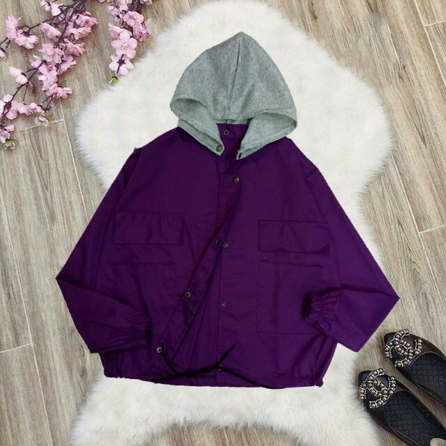 Khoác kaki nút cài kèm nón | BigBuy360 - bigbuy360.vn