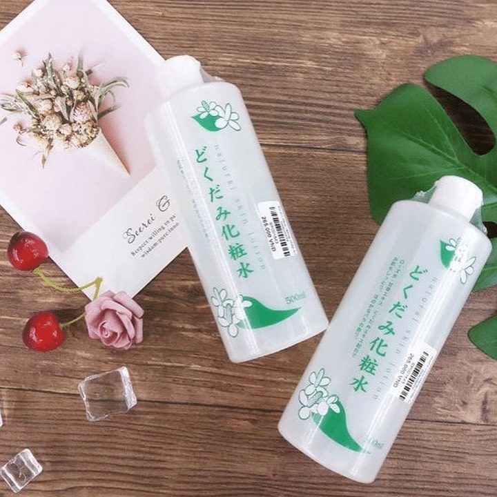 Nước Hoa Hồng Lotion Toner Diếp Cá Dokudami Ngăn Ngừa Mụn 500ml, Toner Diếp Cá Cho Da Dầu Mụn Se Khít Lỗ Chân Lông