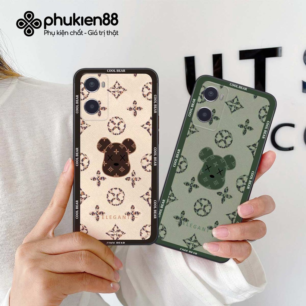 Ốp lưng điện thoại Oppo A96 fendy, búp bơ rì, kaws thời trang, vỏ ốp thời trang rẻ đẹp