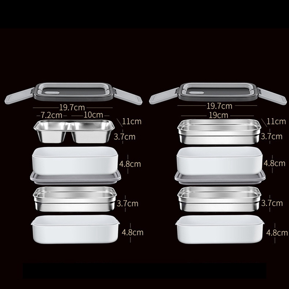 Hộp cơm 2 Ngăn Cách Nhiệt Tiện Dụng