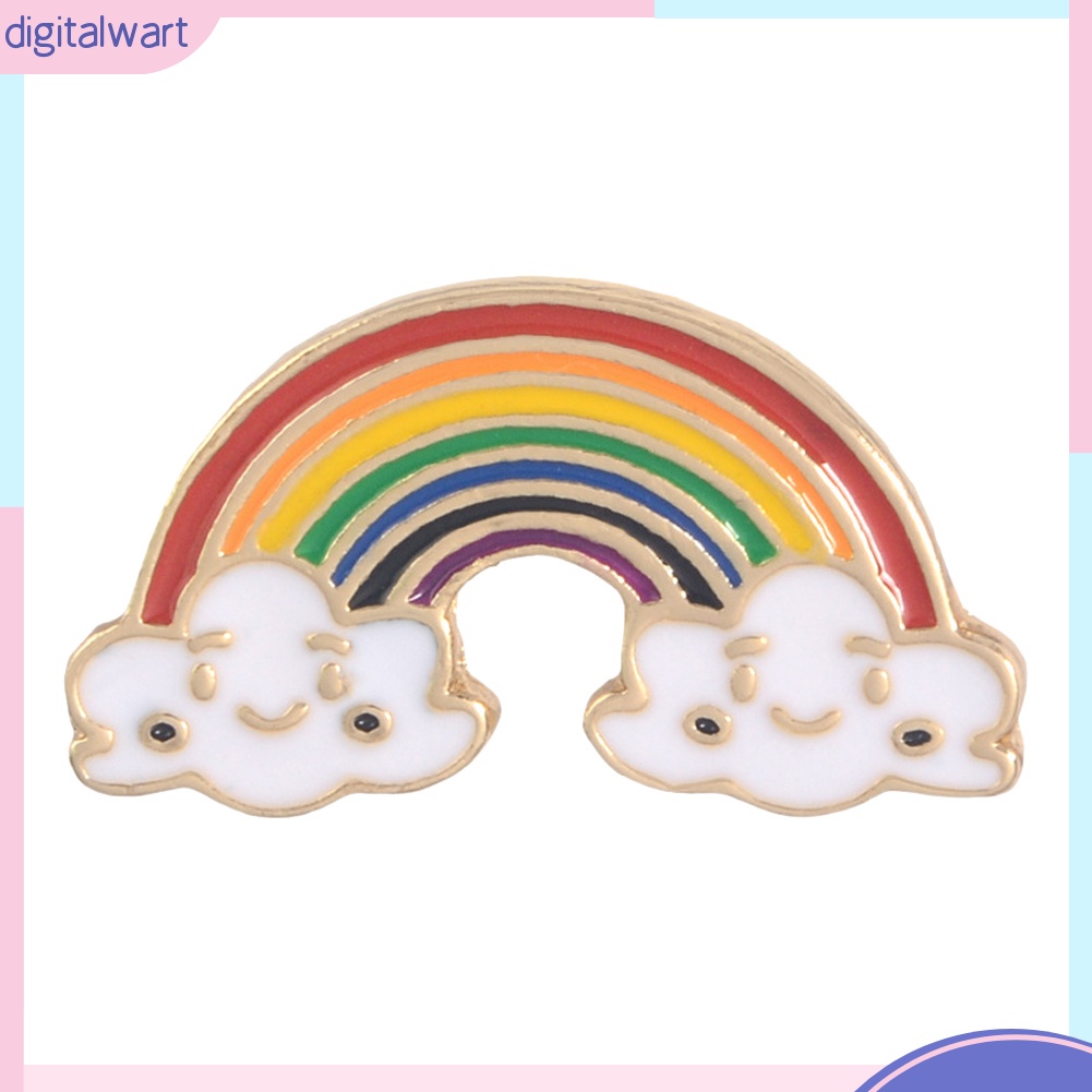 Huy hiệu cài áo họa tiết mặt trăng và mặt trời hoạt hình đáng yêu