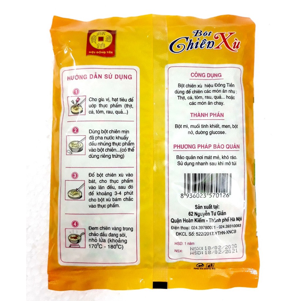 Bột Chiên Xù Hiệu Đồng Tiền Gói 100g