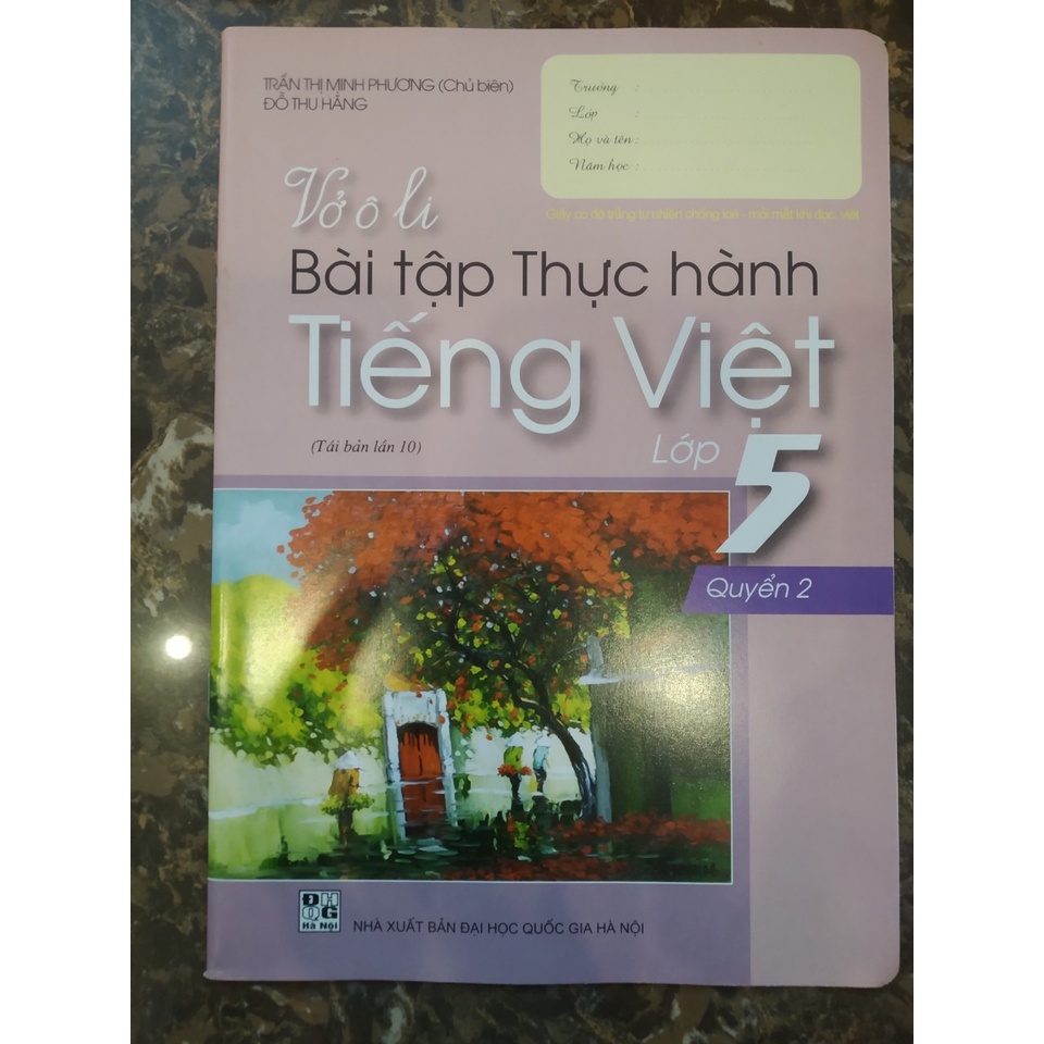 Sách - Combo Vở Ô Li Bài Tập Thực Hành Tiếng Việt Lớp 5 (Quyển 1 + Quyển 2)