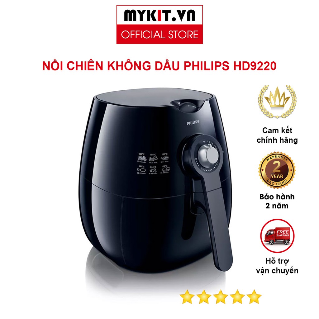 Nồi Chiên Không Dầu Philips HD9220 - MYKIT.VN