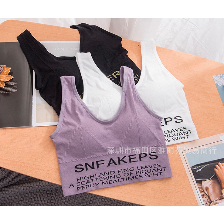 Áo bra gym yoga sneaker thể thao dáng crotop hàng xịn giá rẻ áo tập M15