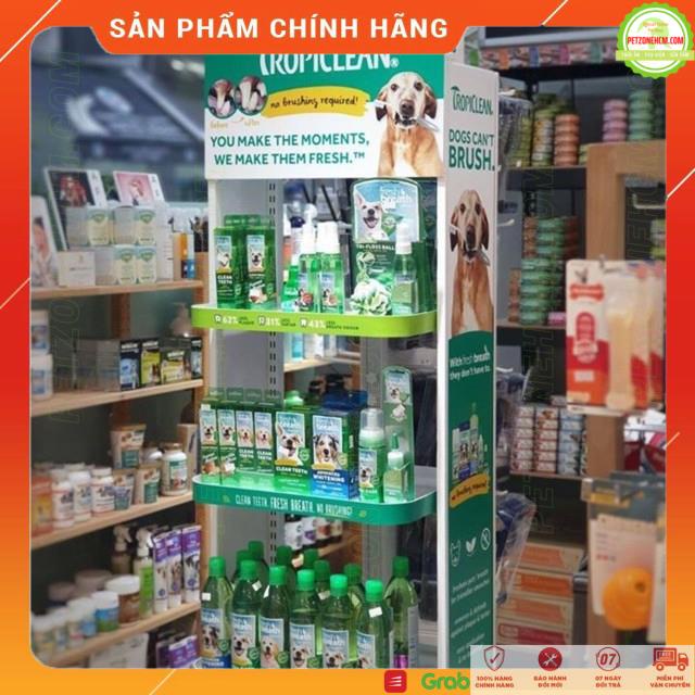 473ml - Nước vệ sinh răng miệng Tropiclean 💥 FREESHIP 💥 Fresh Breath Oral Care Water Additive 473ml | đủ vị cho chó mèo