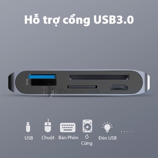 Cáp đa năng Hagibis Usb Type C To SD/TF Card/USB